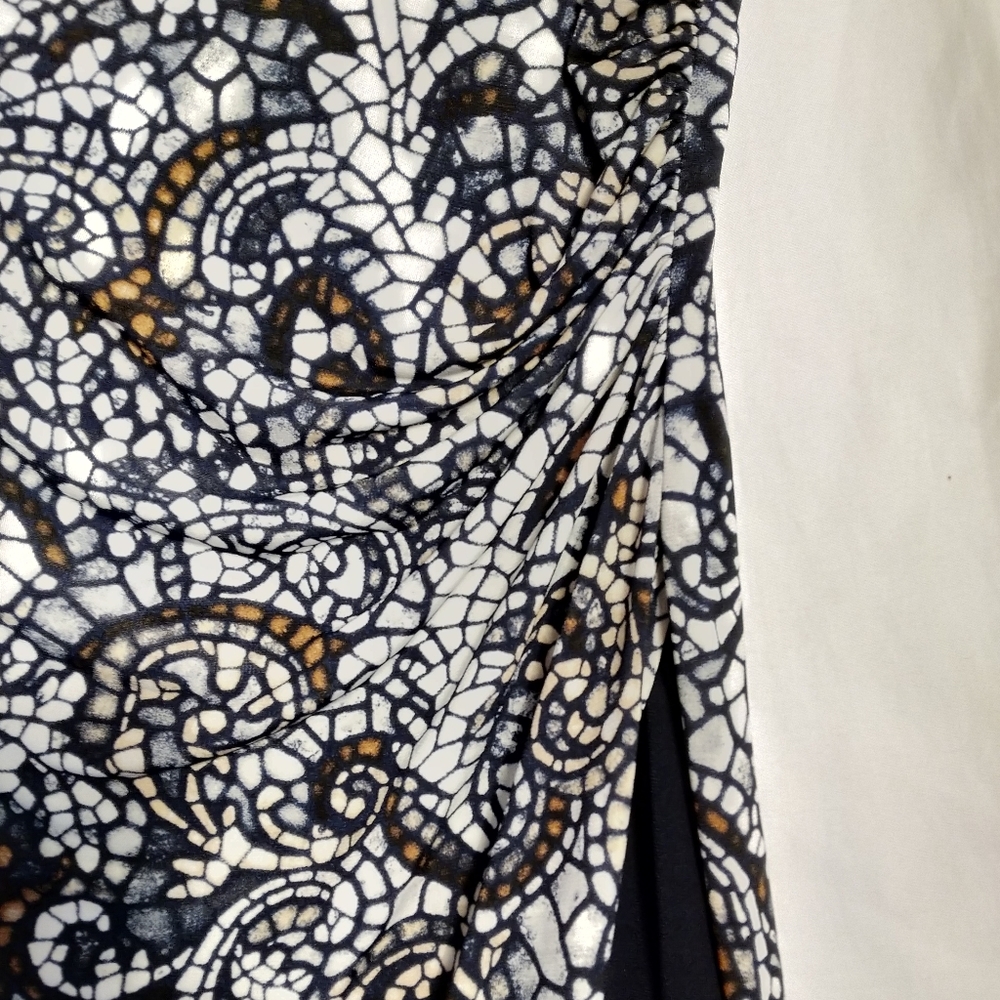 Connected Apparel dress 10p Petite Navy